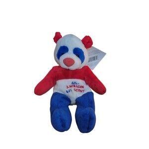 NWT Vintage 1998 Mary Meyer Belly Beans Girl Scout Bear 8"